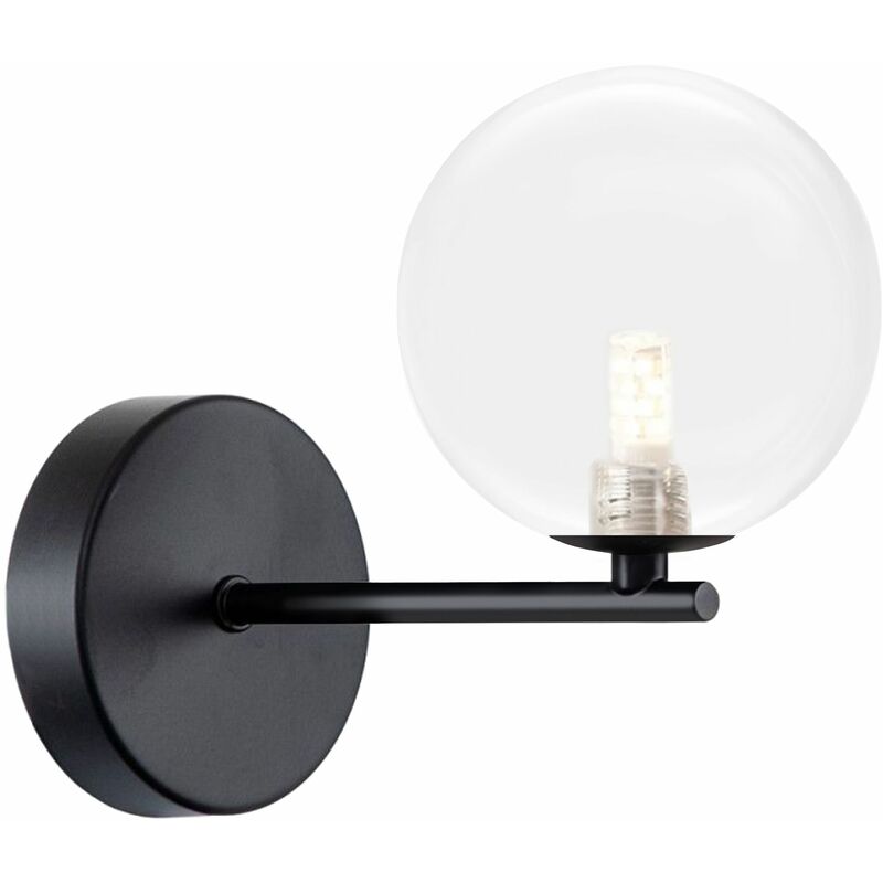 foto del prodotto toolight applique da parete app1160 1wblack e27