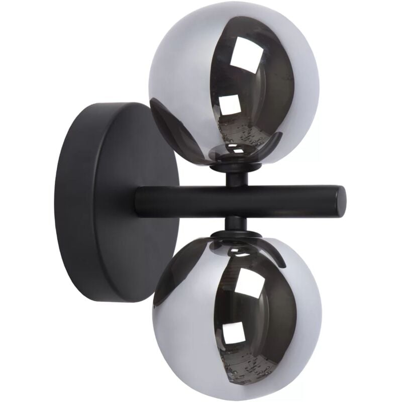 foto del prodotto toolight applique da parete app1162 2wblack e27