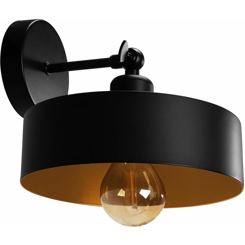 foto del prodotto toolight applique da parete app1332 1w black gold e27