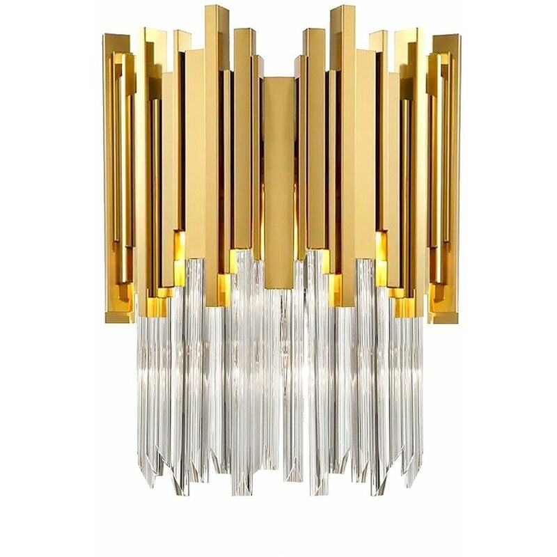 foto del prodotto toolight applique da parete app602 w cristallo oro 1 punti luce e14 10x18x20cm