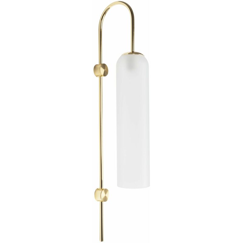 foto del prodotto toolight applique da parete app664 1w vetrata oro tubo 1 punti luce e27 19,5x9,5x76