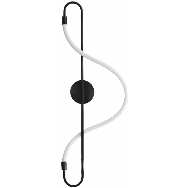 foto del prodotto toolight applique da parete app857 w lungo nero led 1 punti luce 30x15x78cm
