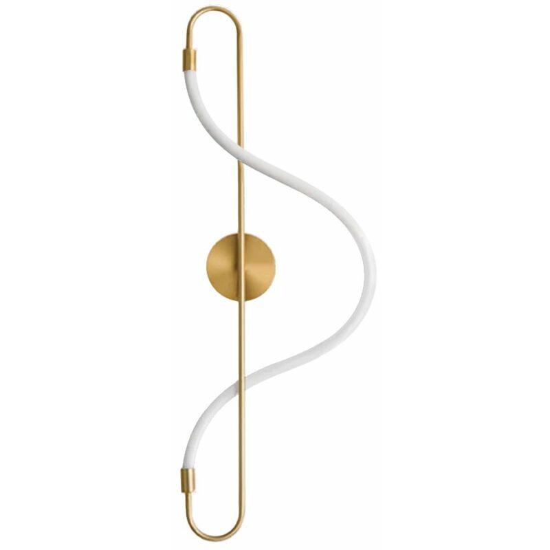 foto del prodotto toolight applique da parete app858 w lungo oro led 1 punti luce 30x15x78cm