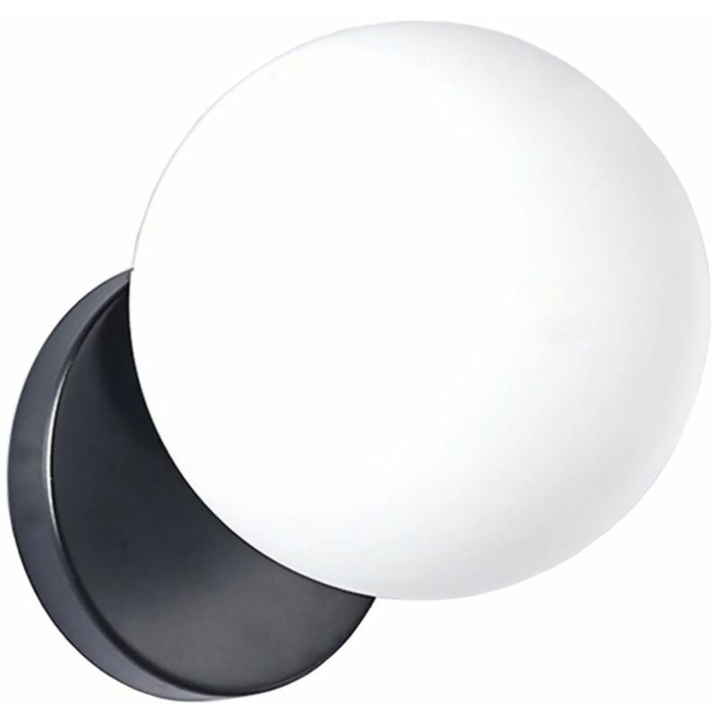 immagine 0 del prodotto toolight applique da parete app949 1w sfera nero 1 punti luce e27 15x15x15cm