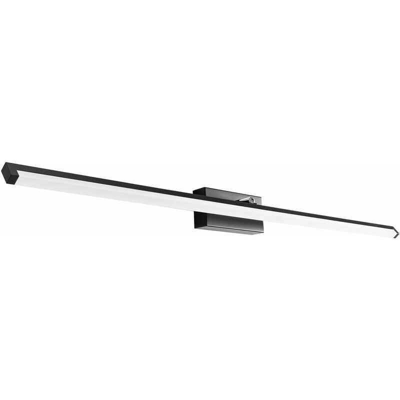foto del prodotto toolight applique da parete del bagno app375 1w nero 20w 90cm led 1 punti luce 95,5x8x7cm