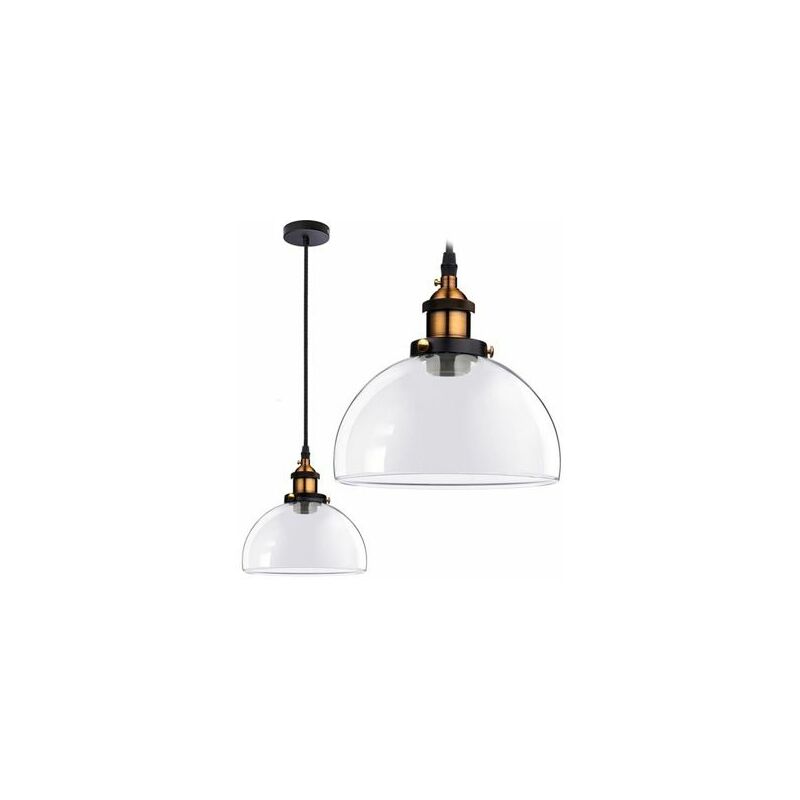 foto del prodotto toolight lampada a sospensione app046 1cp verto c vetro e27