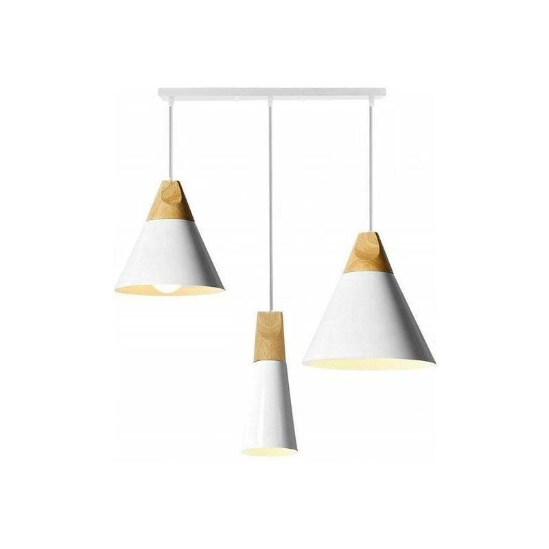 foto del prodotto toolight lampada a sospensione app064 3cp scandi kit cp bianco e27