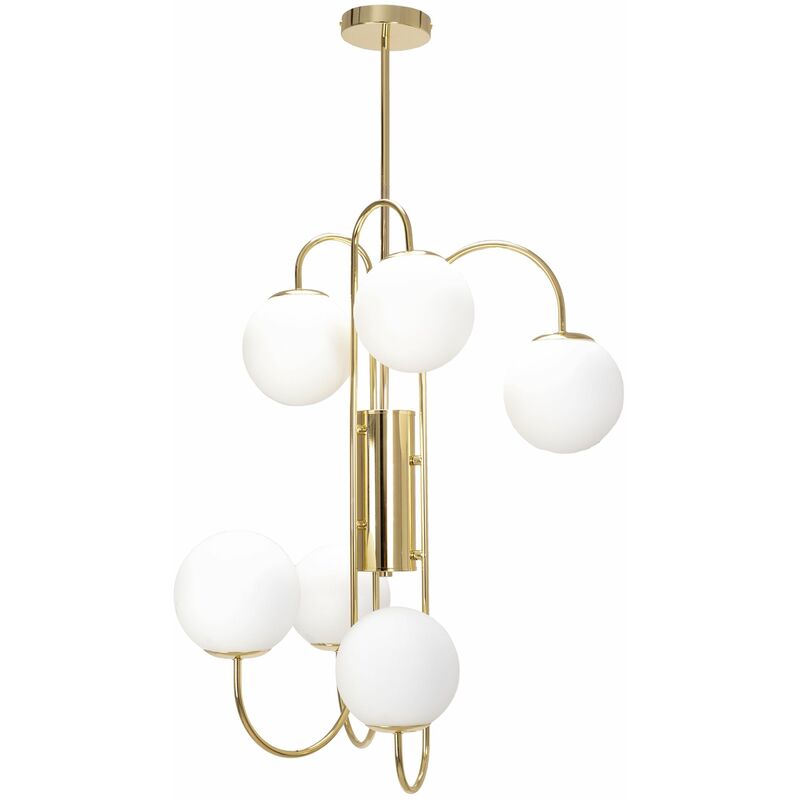 foto del prodotto toolight lampada a sospensione app1003 6cp oro 6 punti luce g9 69x65x98cm