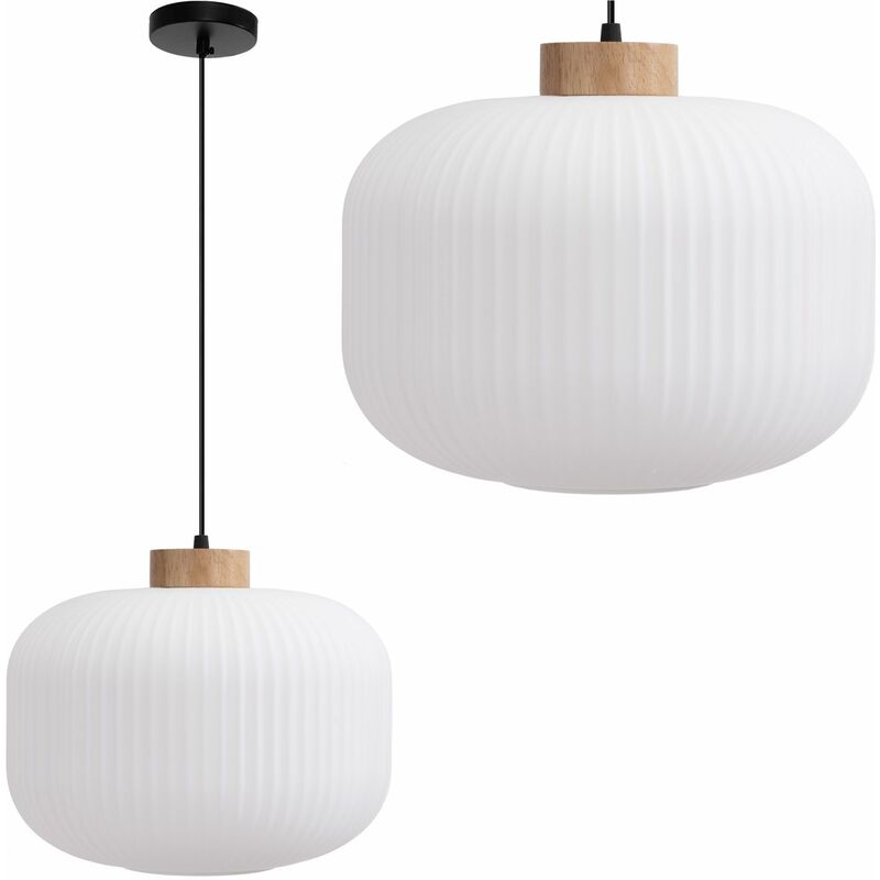 foto del prodotto toolight lampada a sospensione app1069 cp tondo 1 punti luce e27 31x31x23 113cm regolabile