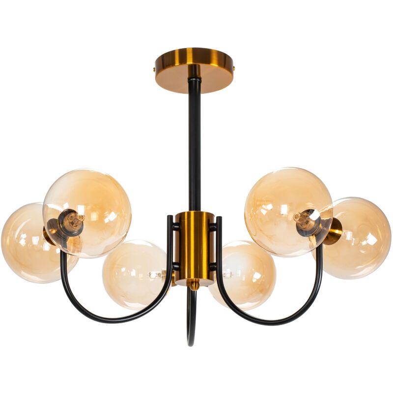 foto del prodotto toolight lampada a sospensione app1120 6cpgold e27