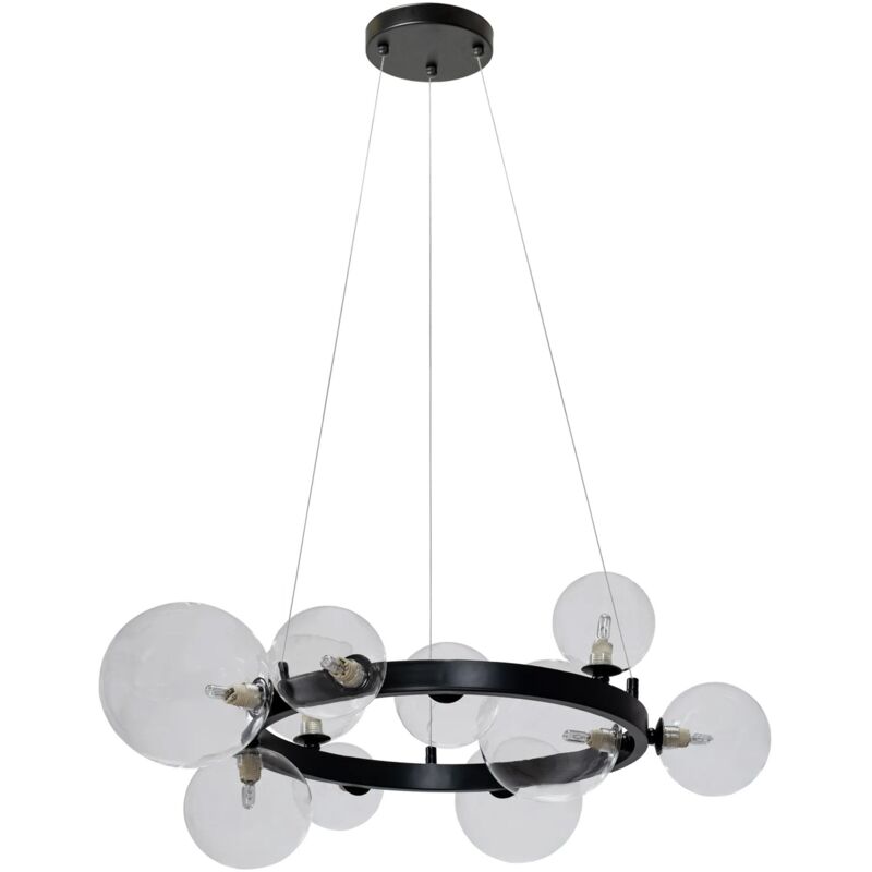 foto del prodotto toolight lampada a sospensione app1159 10cp black g9