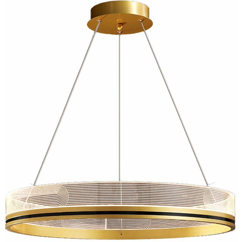 foto del prodotto toolight lampada a sospensione app1189 cp gold 40cm led