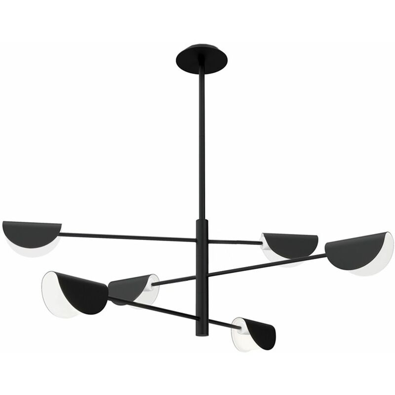 foto del prodotto toolight lampada a sospensione app1261 6cp black e14