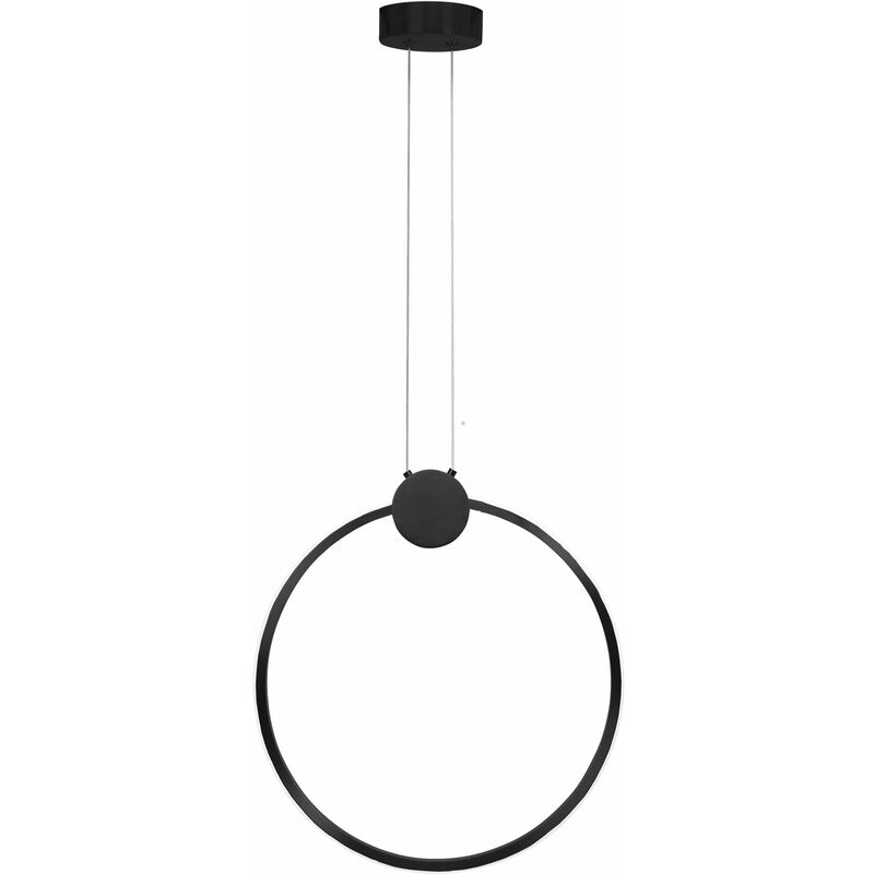 foto del prodotto toolight lampada a sospensione app1398 cp black 50cm led