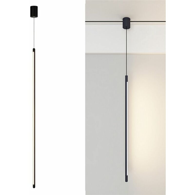 foto del prodotto toolight lampada a sospensione app1413 c black 100cm led