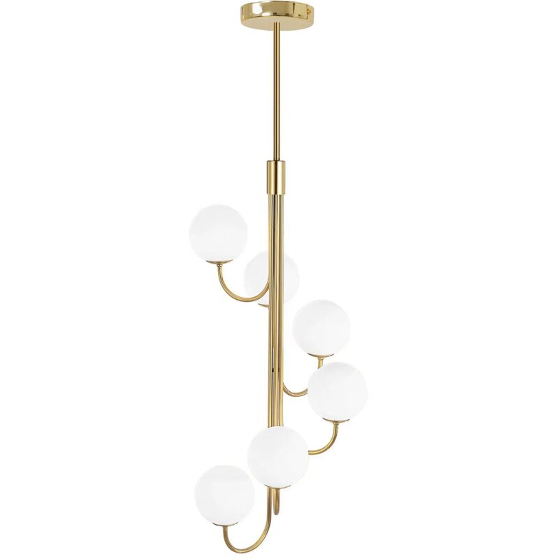 foto del prodotto toolight lampada a sospensione app1585 6cp gold