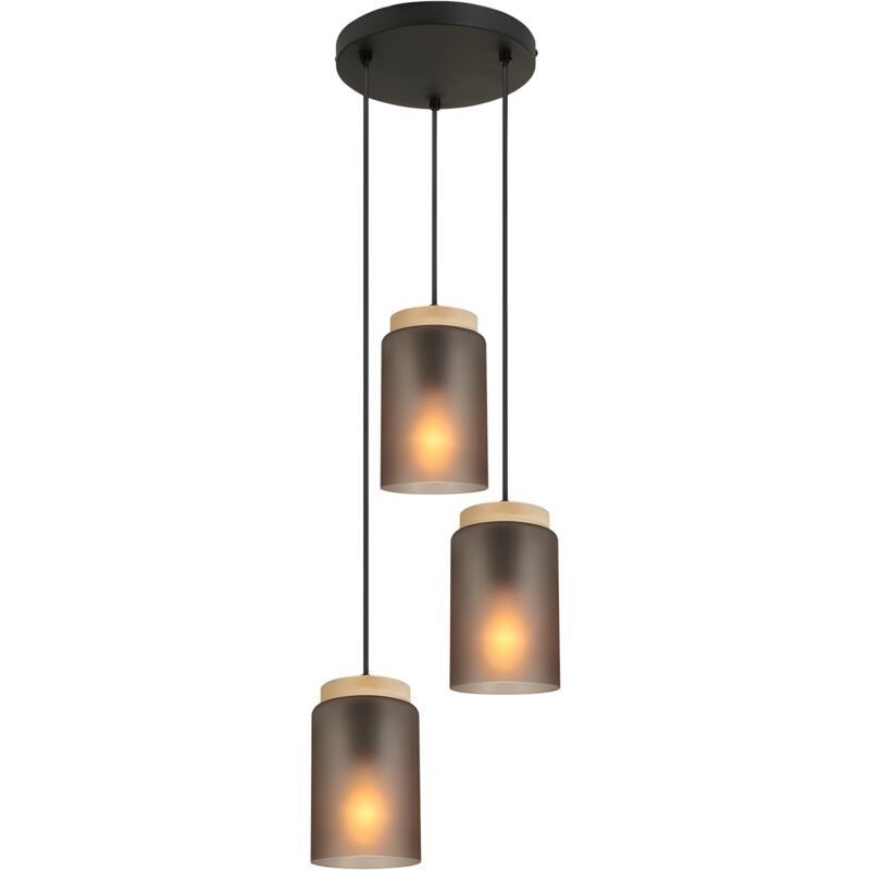 foto del prodotto toolight lampada a sospensione app1811 3cpr grey