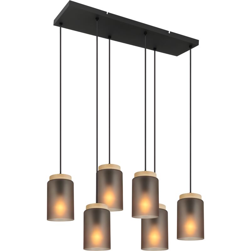 foto del prodotto toolight lampada a sospensione app1813 6cp grey