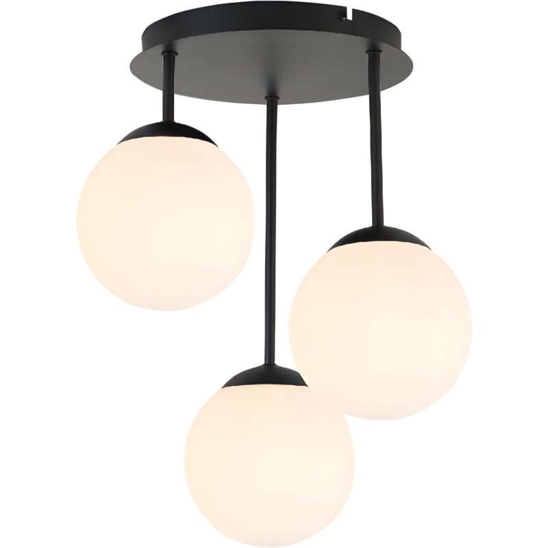 foto del prodotto toolight lampada a sospensione app1815 3cpr black white