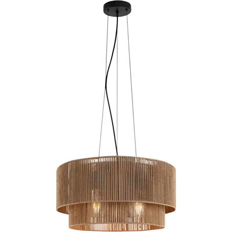 foto del prodotto toolight lampada a sospensione app1837 1cp black brown