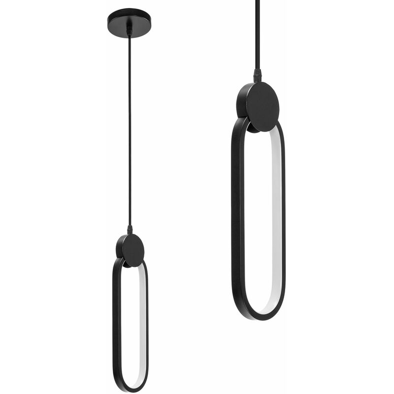 foto del prodotto toolight lampada a sospensione app851 cp black led
