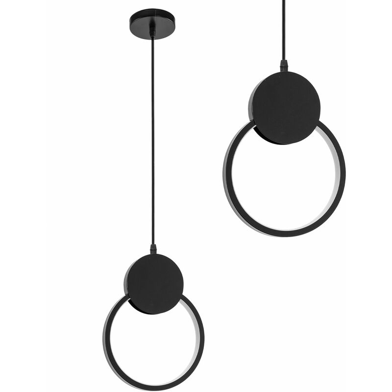 foto del prodotto toolight lampada a sospensione app852 cp black led