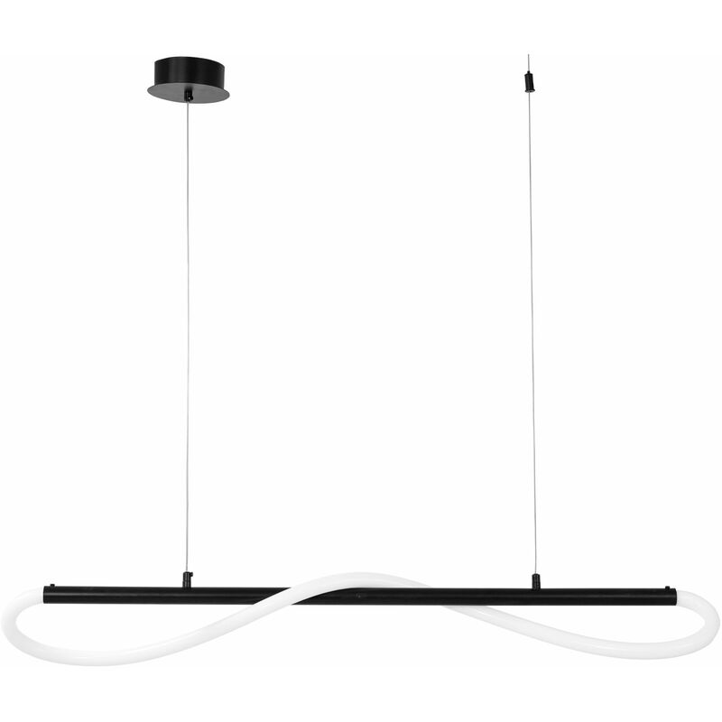 foto del prodotto toolight lampada a sospensione app853 cp long black led