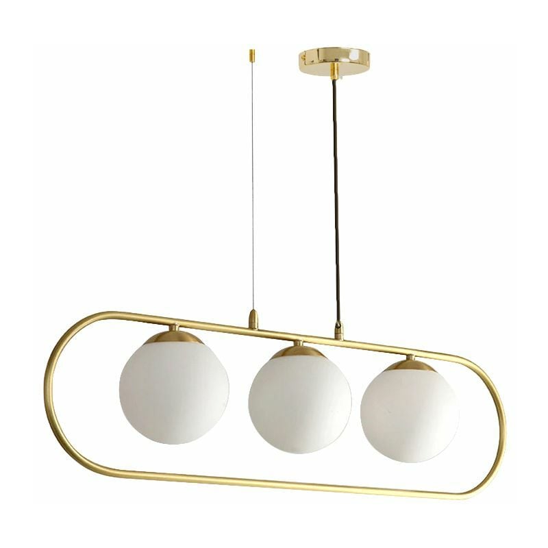 foto del prodotto toolight lampada a sospensione app915 3cp glamour oro 3 punti luce e27 81x22,5 105cm regolabile
