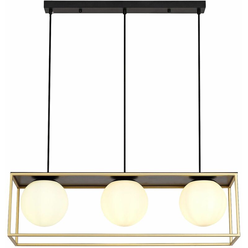 foto del prodotto toolight lampada a sospensione black gold app1164 3cp e27