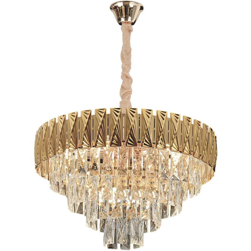 foto del prodotto toolight lampada a sospensione g059 cp 50cm gold