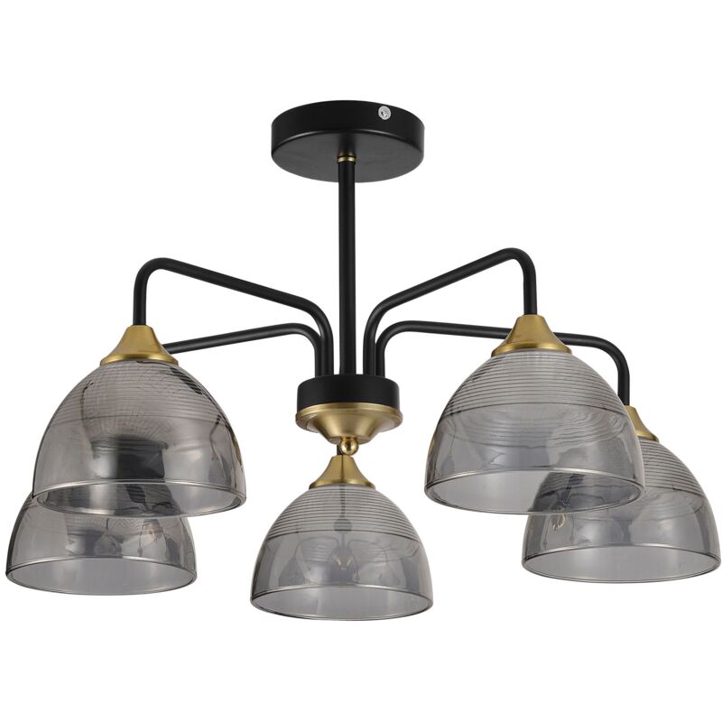 foto del prodotto toolight lampada a sospensione g085 5c black grey