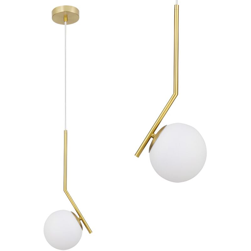 foto del prodotto toolight lampada a sospensione g106 1w gold white