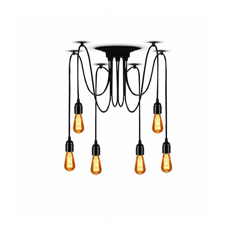 foto del prodotto toolight lampada a sospensione jdl 01 spider 6 e27