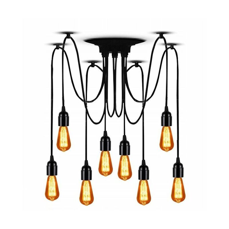 foto del prodotto toolight lampada a sospensione jdl 02 spider 8 e27