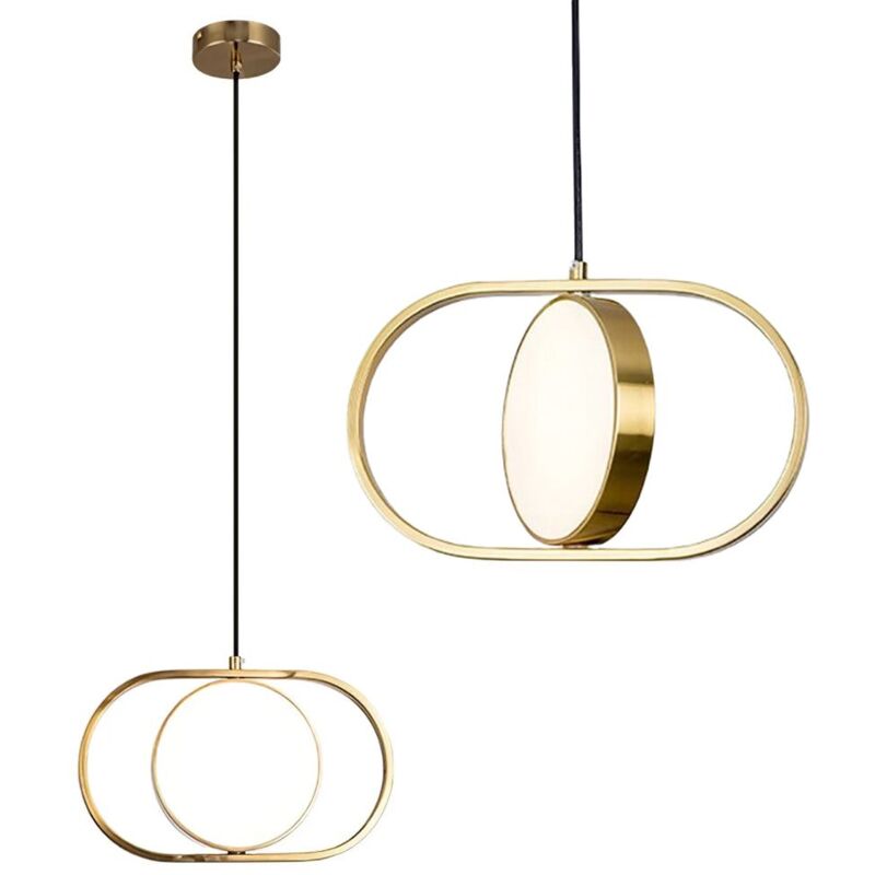 foto del prodotto toolight lampada a sospensione led app1555 cp gold