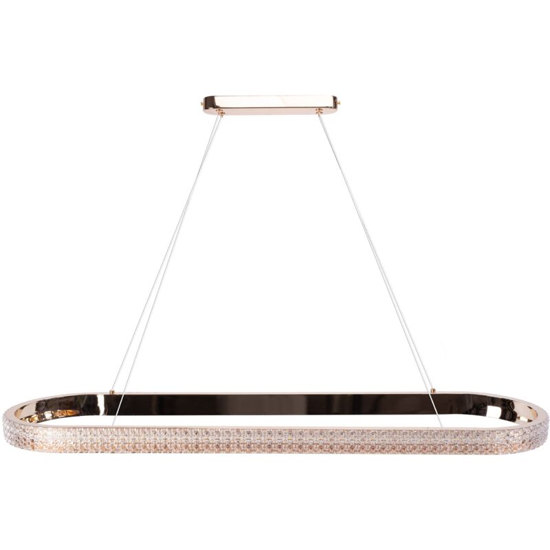 foto del prodotto toolight lampada a sospensione led app1751 cp gold 90 cm