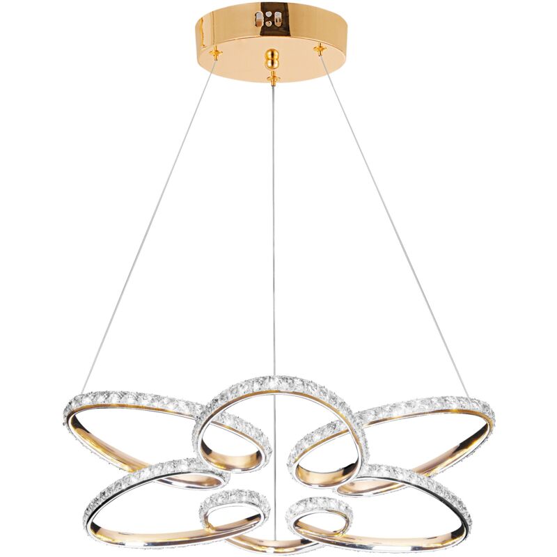 foto del prodotto toolight lampada a sospensione led g001 cp gold