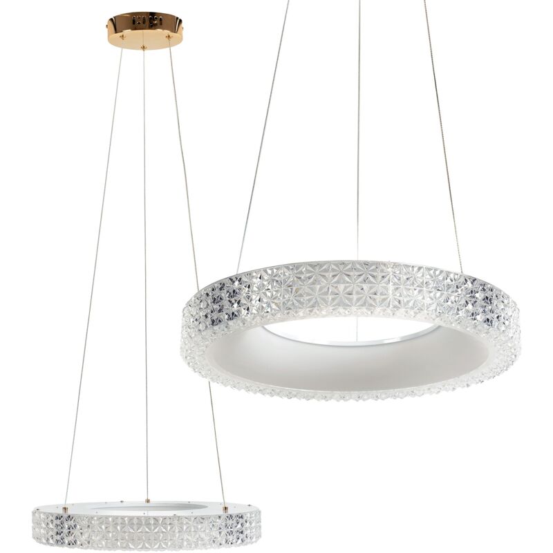 foto del prodotto toolight lampada a sospensione led ms001 cp rose gold 40cm