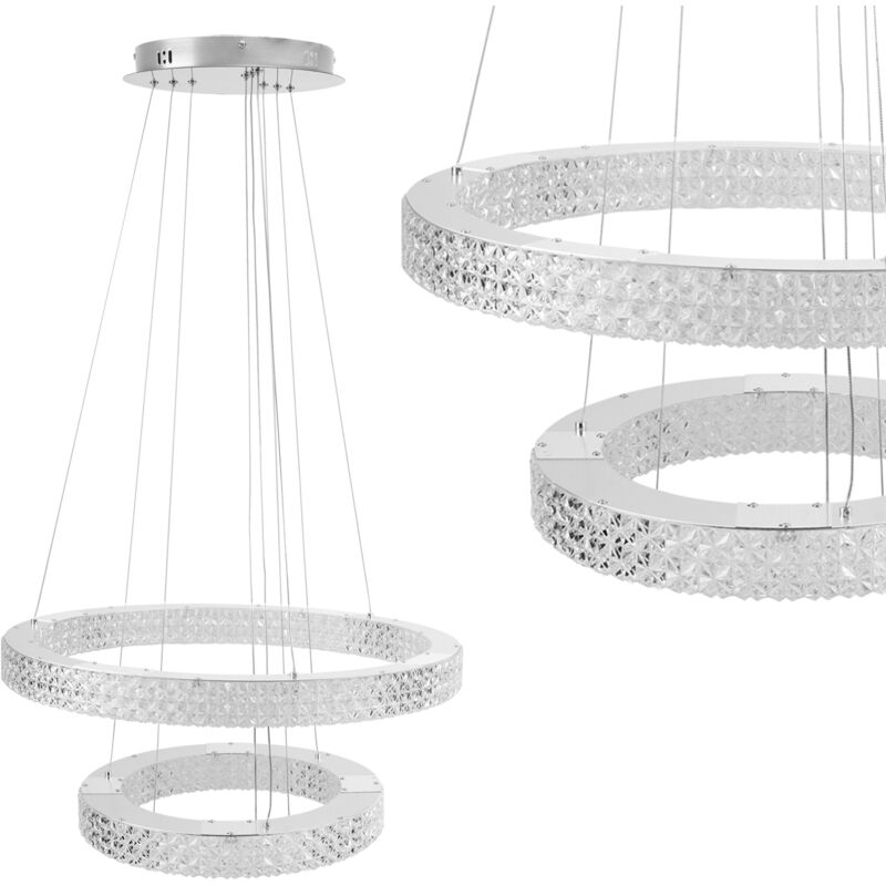 foto del prodotto toolight lampada a sospensione led ms007 cp chrome