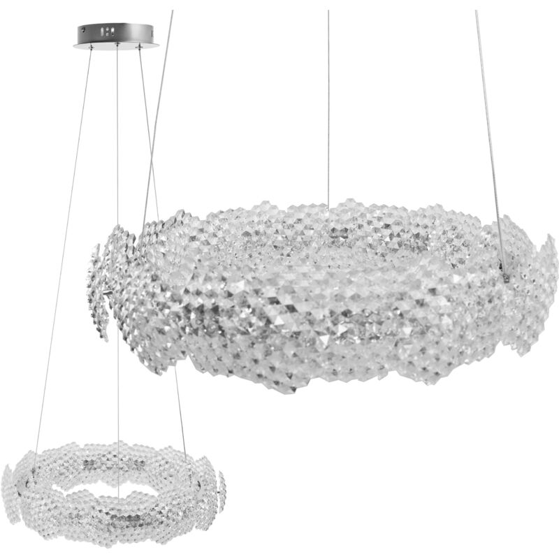 foto del prodotto toolight lampada a sospensione led ms017 cp chrome 57cm