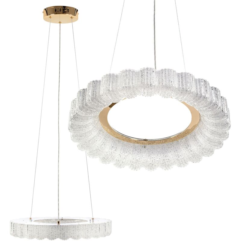 foto del prodotto toolight lampada a sospensione led ms018 cp rose gold 40cm