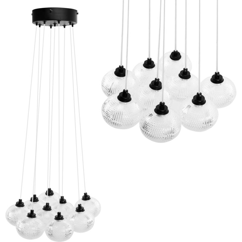 foto del prodotto toolight lampada a sospensione ms022 9cp black
