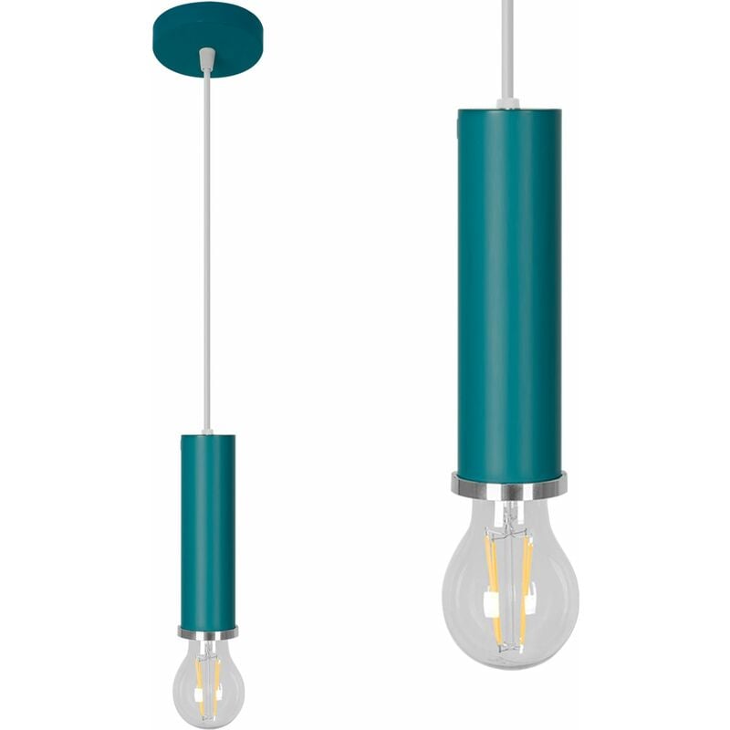 foto del prodotto toolight lampada a sospensione pensile singola osti a verde e27
