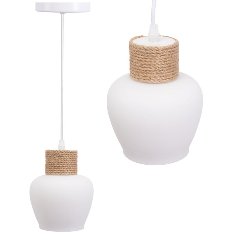 foto del prodotto toolight lampada app1591 1cp boho white beige