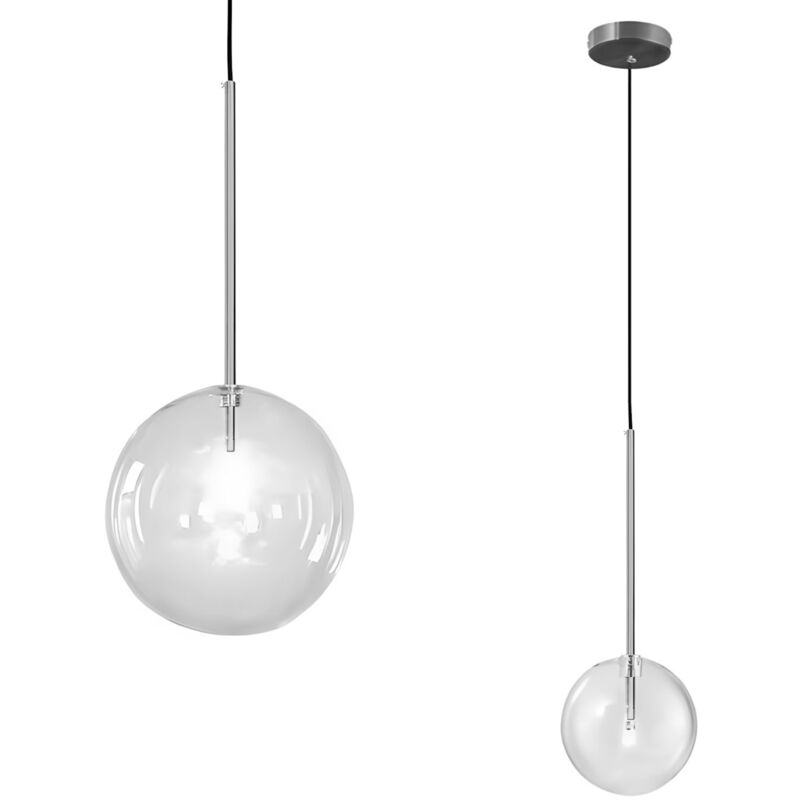 foto del prodotto toolight lampada app1682 1cp 15cm black chrome