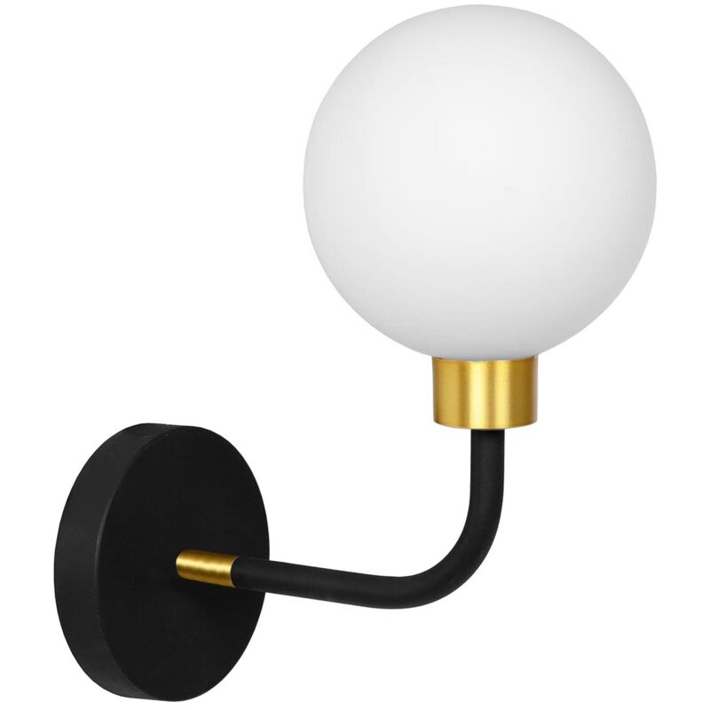 foto del prodotto toolight lampada da parete app1301 1w black gold
