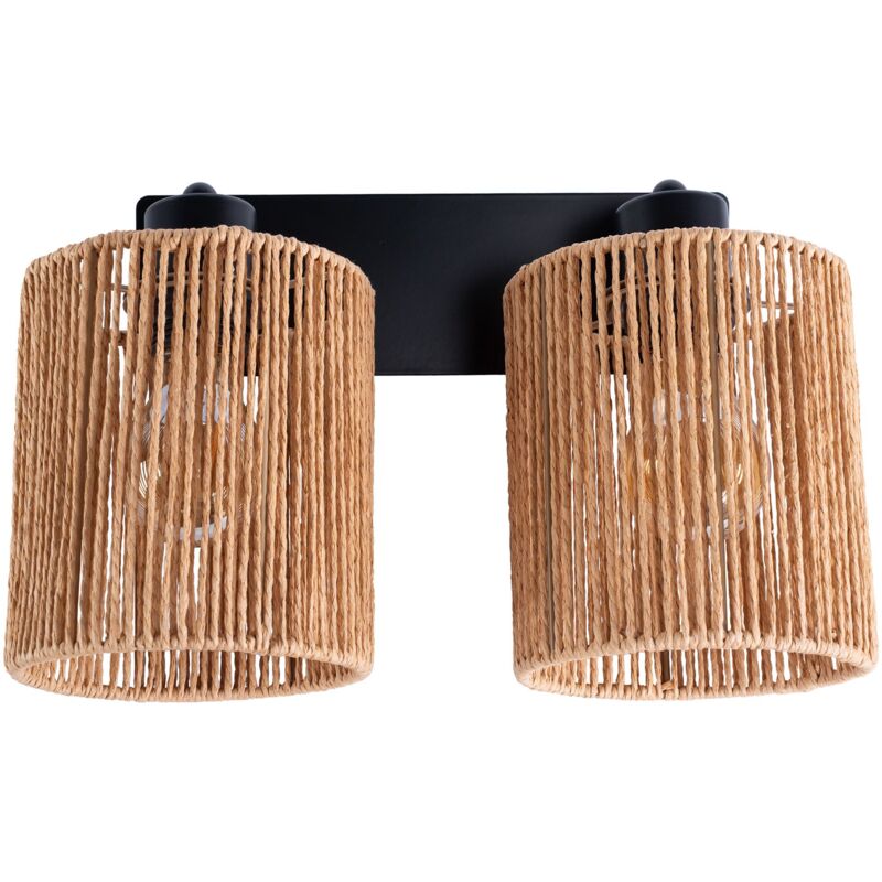 foto del prodotto toolight lampada da parete app1824 2w nature black