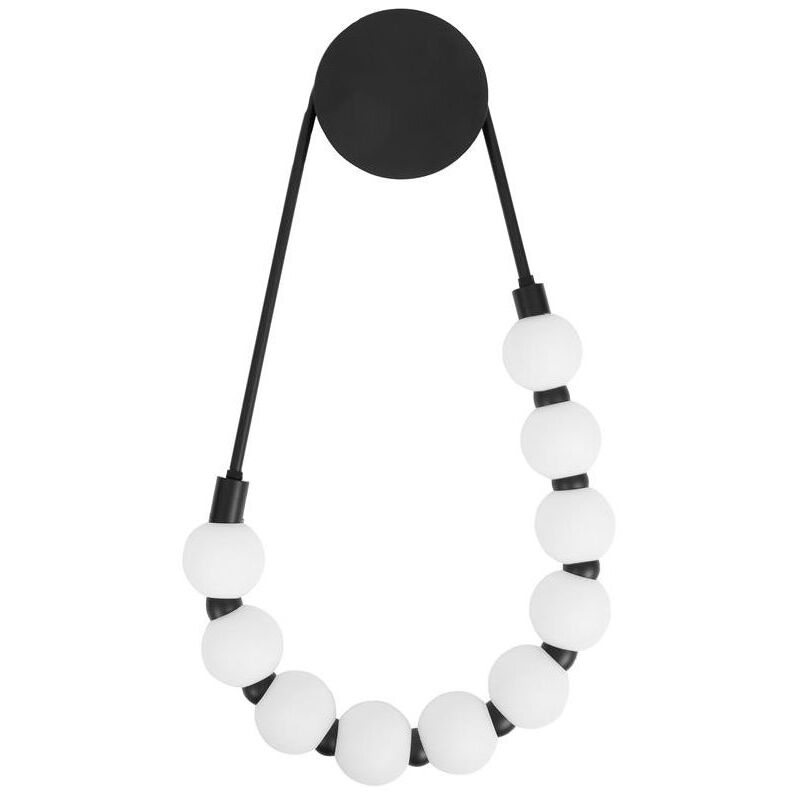 foto del prodotto toolight lampada da parete g026 cp black