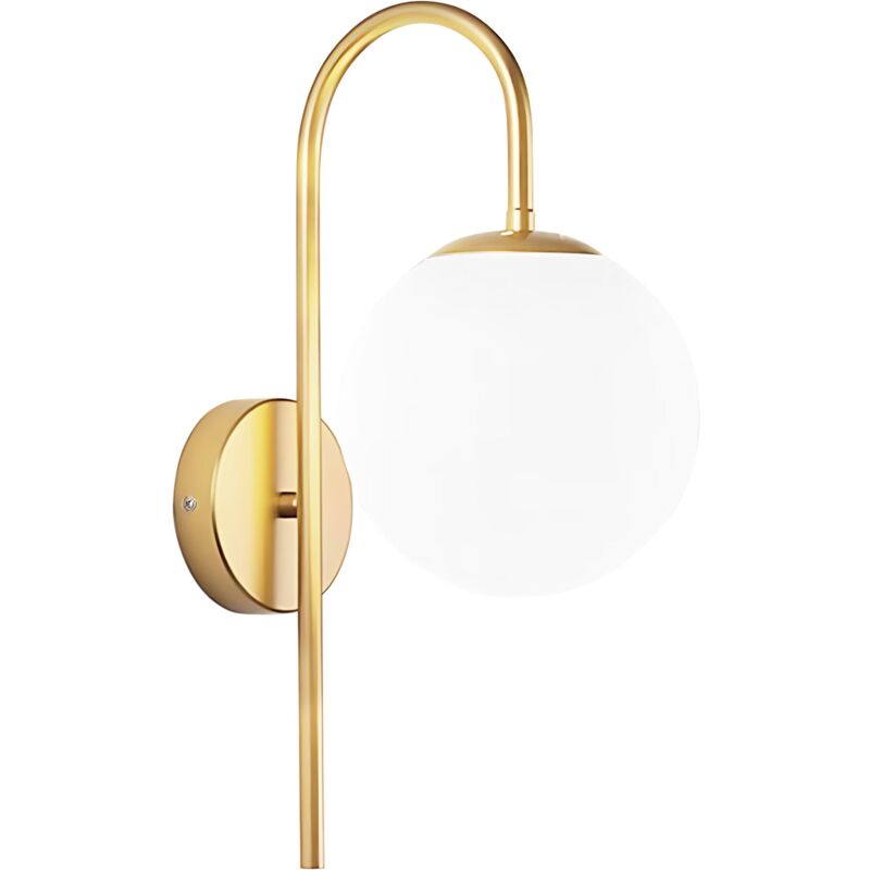 foto del prodotto toolight lampada da parete g091 1w gold white