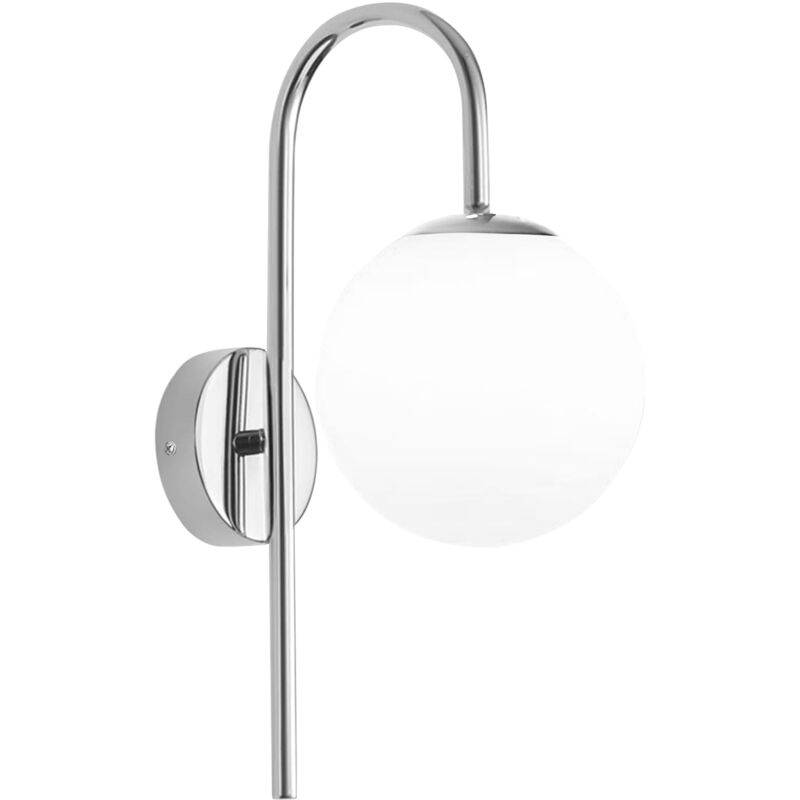 foto del prodotto toolight lampada da parete g092 1w chrome white